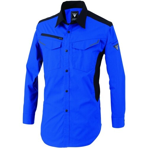 XEBEC 長袖シャツ1533−46−L ロイヤル