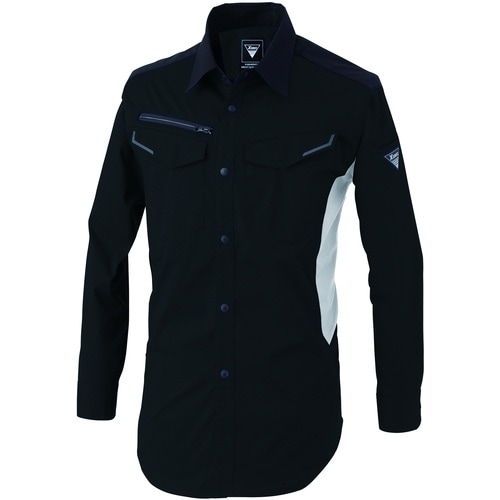 XEBEC 長袖シャツ1533−90−5L クロ