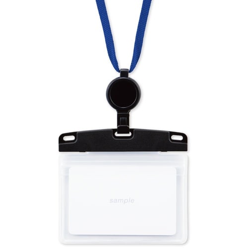 OP 吊り下げ名札 リール式 ソフトヨコ名刺 2枚