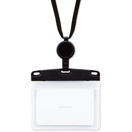 OP 吊り下げ名札 リール式 ソフトヨコ名刺 2枚