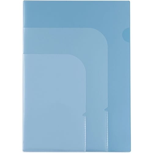 ナカバヤシ 3ポケットホルダーブルー