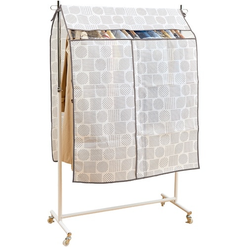 アイメディア ハンガーラックカバー 北欧柄