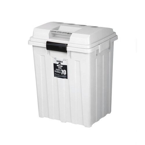 TONBO ゴミ箱 連結ハンドルペール70 ホワイ