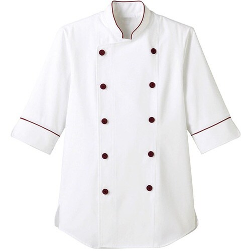 サンペックス 七分袖ショップコート ホワイト*ワイ