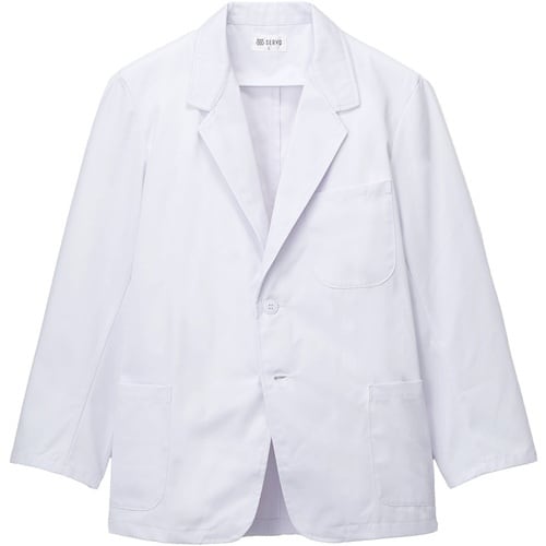 サンペックス 【男性用】衿付き・長袖調理衣 ホワイ