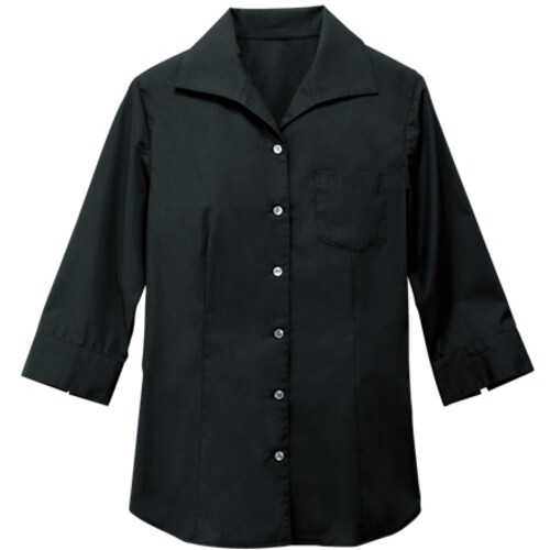 サンペックス 【女性用】七分袖シャツ ブラック 1