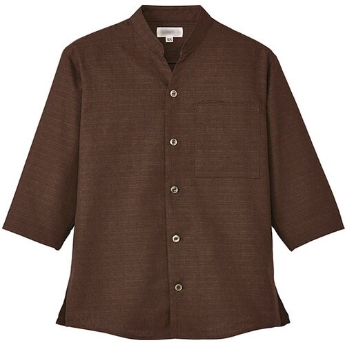 サンペックス 七分袖ショップコート ブラウン L