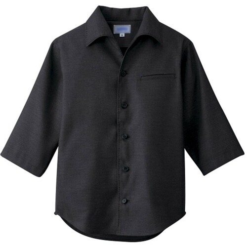 サンペックス 七分袖ショップコート ブラック M