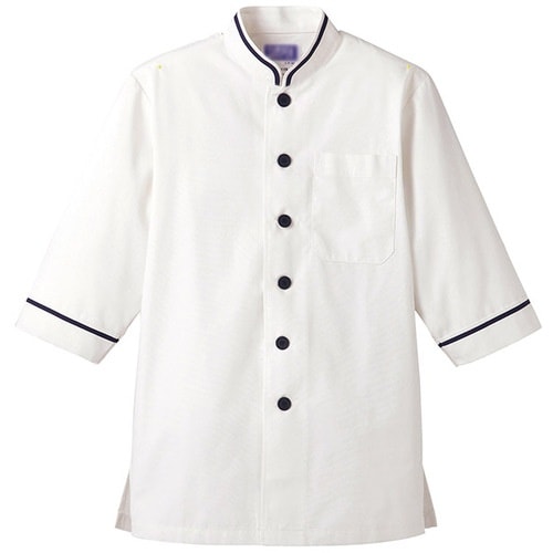 サンペックス 七分袖ショップコート ホワイト*ネイ