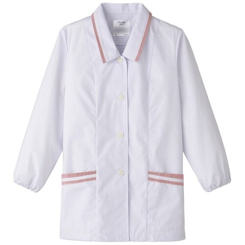 サンペックス 【女性用】衿付き・長袖調理衣 ホワイ