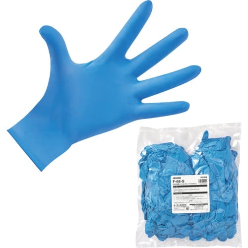 HOZAN ESD対策ニトリルグローブ ブルー S
