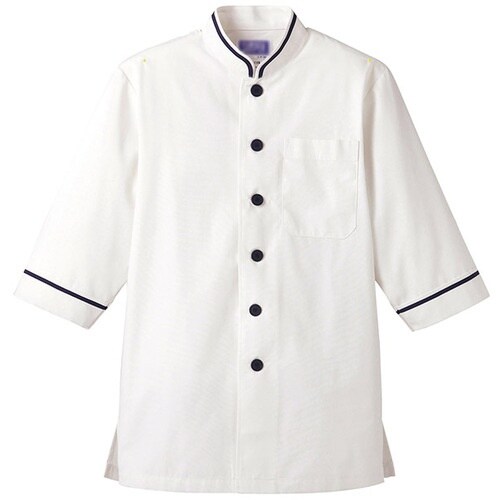 サンペックス 七分袖ショップコート ホワイト*ネイ