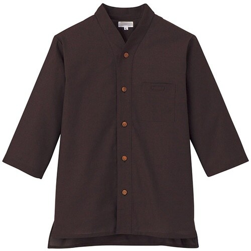 サンペックス 七分袖ショップコート エンジ 3L