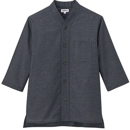 サンペックス 七分袖ショップコート ブラック SS