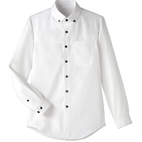 サンペックス 長袖ボタンダウンシャツ ホワイト 3