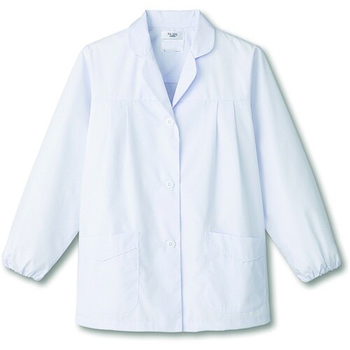 サンペックス 【女性用】衿付き・長袖調理衣 ホワイ