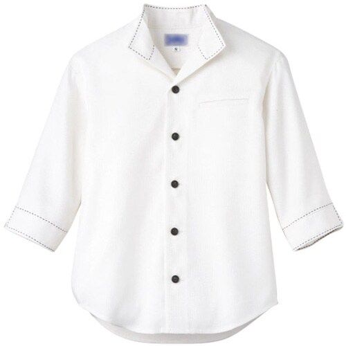 サンペックス 七分袖ショップコート ホワイト L