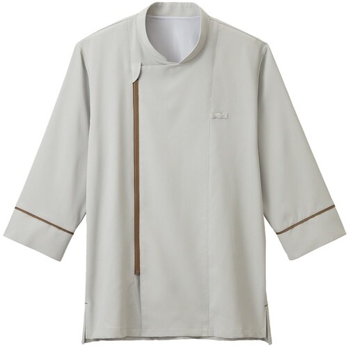 サンペックス 七分袖ショップコート グレー 4L