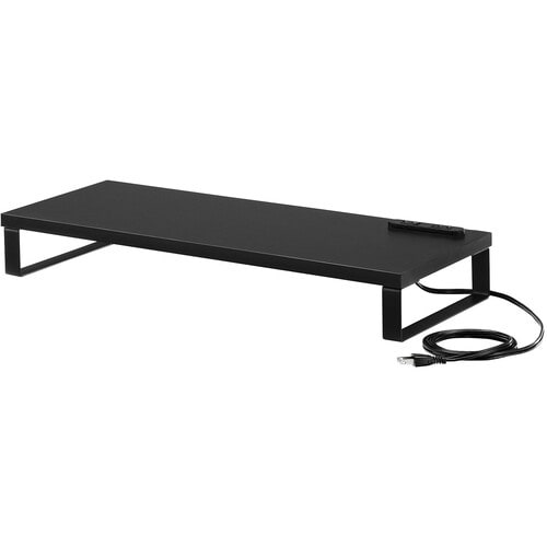 SANWA コンセント付きモニター台(W600・ブ