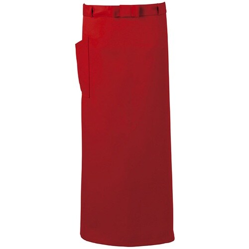 サンペックス ロング丈エプロン レッド F