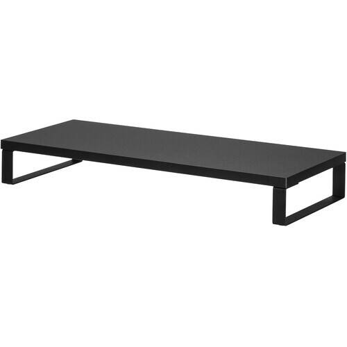 SANWA 木製机上ラック(W600・ブラック)