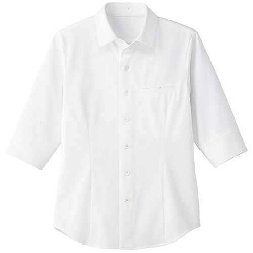 サンペックス 七分袖シャツ ホワイト SS