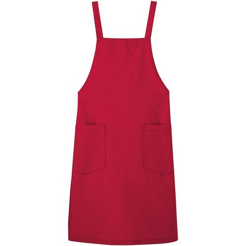 サンペックス 胸当てエプロン レッド F