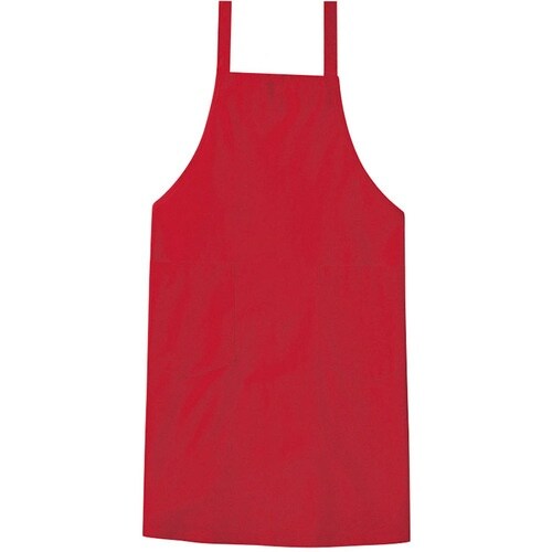 サンペックス 胸当てエプロン レッド F