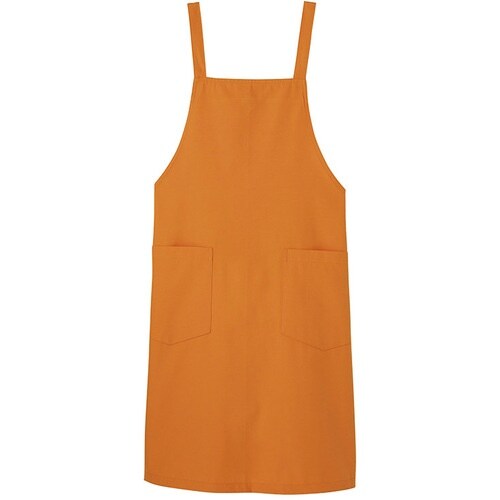 サンペックス 胸当てエプロン オレンジ F