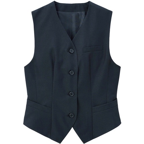 サンペックス 【女性用】襟なしベスト ブラック 0