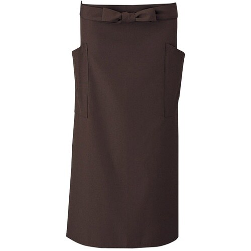 サンペックス ロング丈エプロン ブラウン F