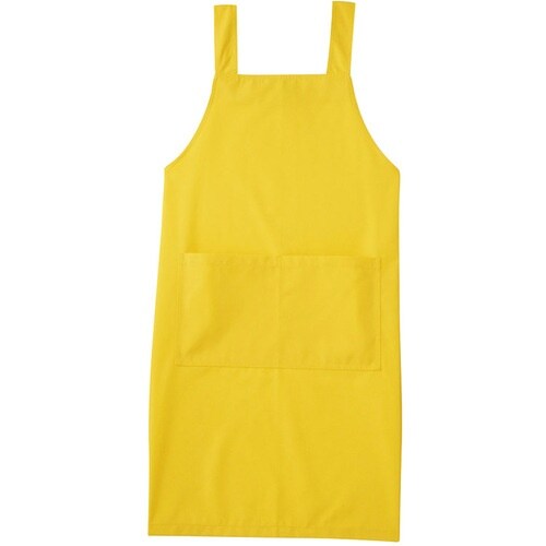 サンペックス 胸当てエプロン イエロー M