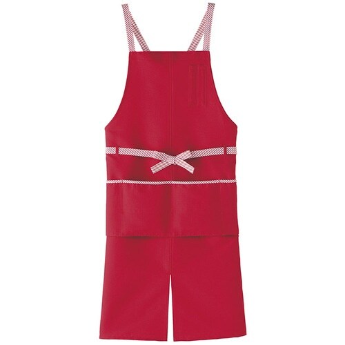 サンペックス 胸当てエプロン レッド L