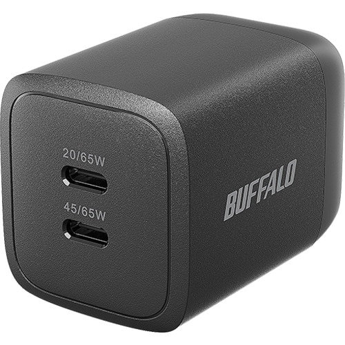 BUFFALO PD65W対応AC充電器 C×2ポ