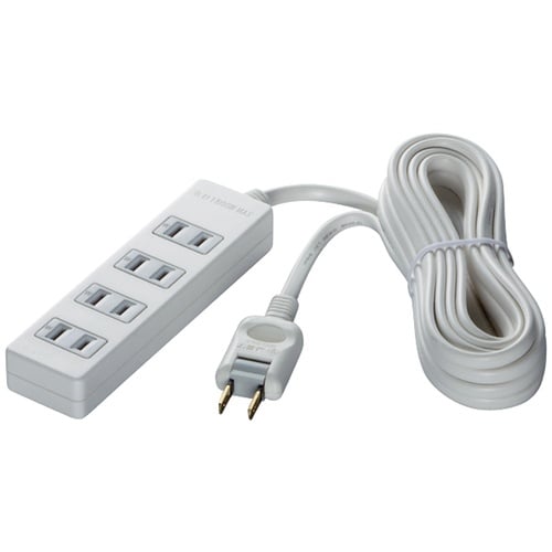 BUFFALO 2ピン式電源タップ 4個口 雷サー