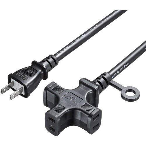 SANWA タップ 電源延長コード(3個口)