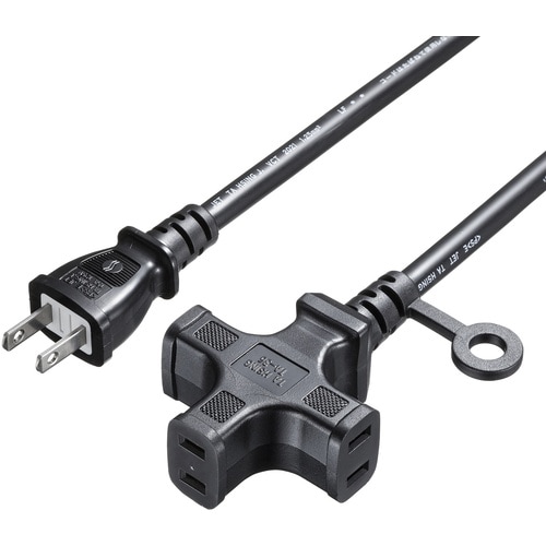 SANWA タップ 電源延長コード(3個口)