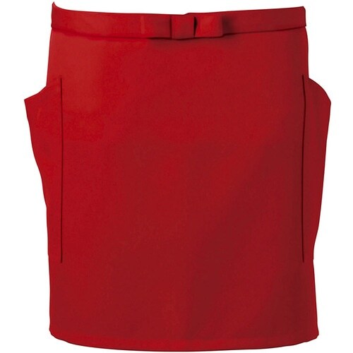 サンペックス ショート丈エプロン レッド F