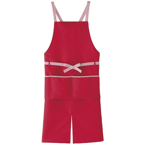 サンペックス 胸当てエプロン レッド M