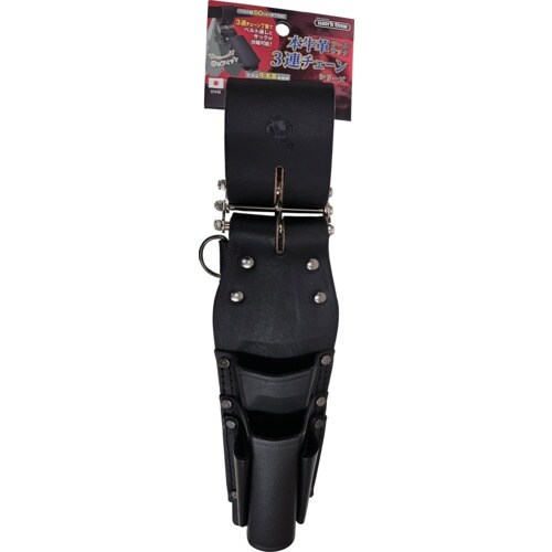 コヅチ 3連チェーンツール4丁差床皮サック ブラッ