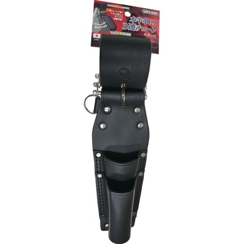 コヅチ 3連チェーンツール2段差床皮サック ブラッ