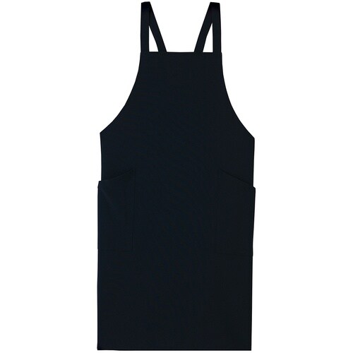 サンペックス 胸当てエプロン ブラック F