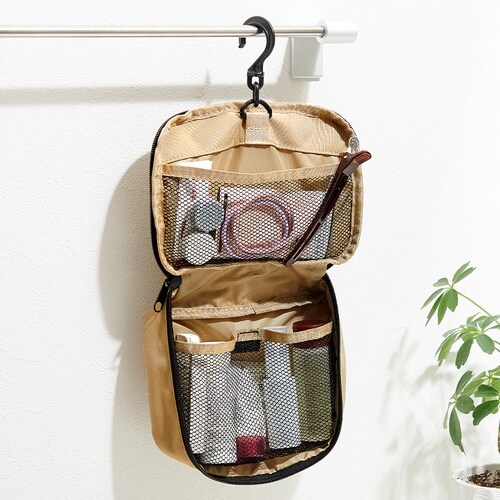 アイメディア 吊るせるトラベル洗面用具ポーチ