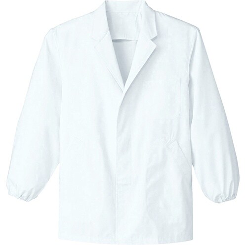 サンペックス 【男性用】衿付き・長袖調理衣 ホワイ
