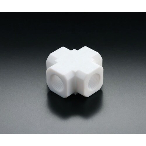 フロンケミカル フッ素樹脂(PTFE)十字ソケット