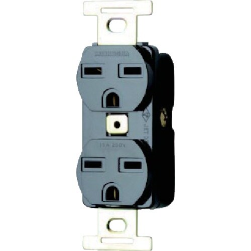 明工 埋込ダブルコンセント接地2P