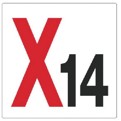 ユニット 通り芯表示板 X14