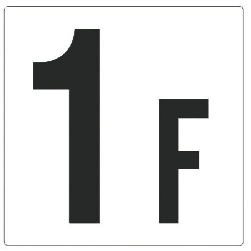 ユニット 階数表示板 1F