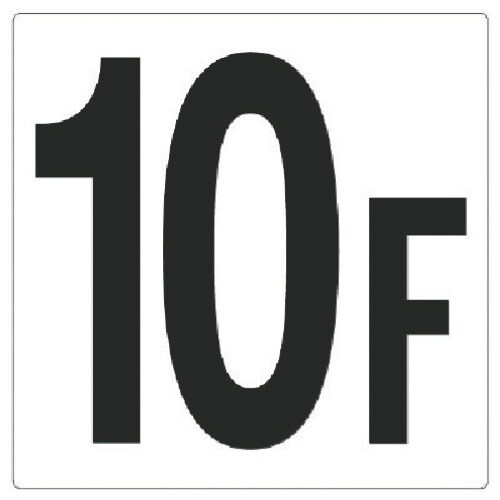 ユニット 階数表示板 10F