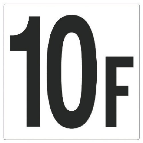 ユニット 階数表示板10F